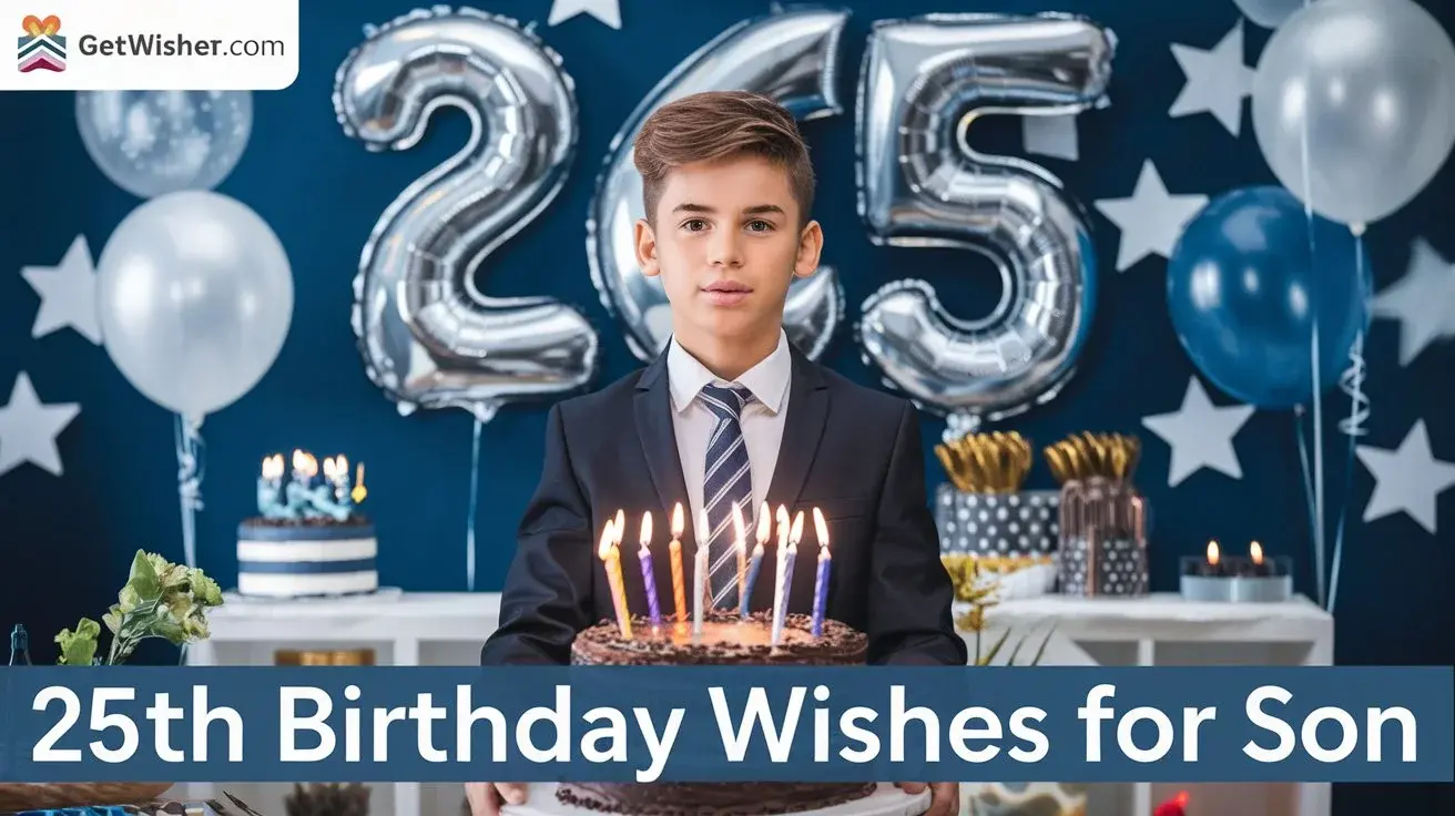 25th Birthday Wishes for Son